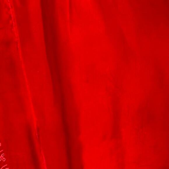 Sundance Tunic Top Sz M Red Embroidered Semi Sheer Boho 3/4 Sleeves - Picture 5 of 5